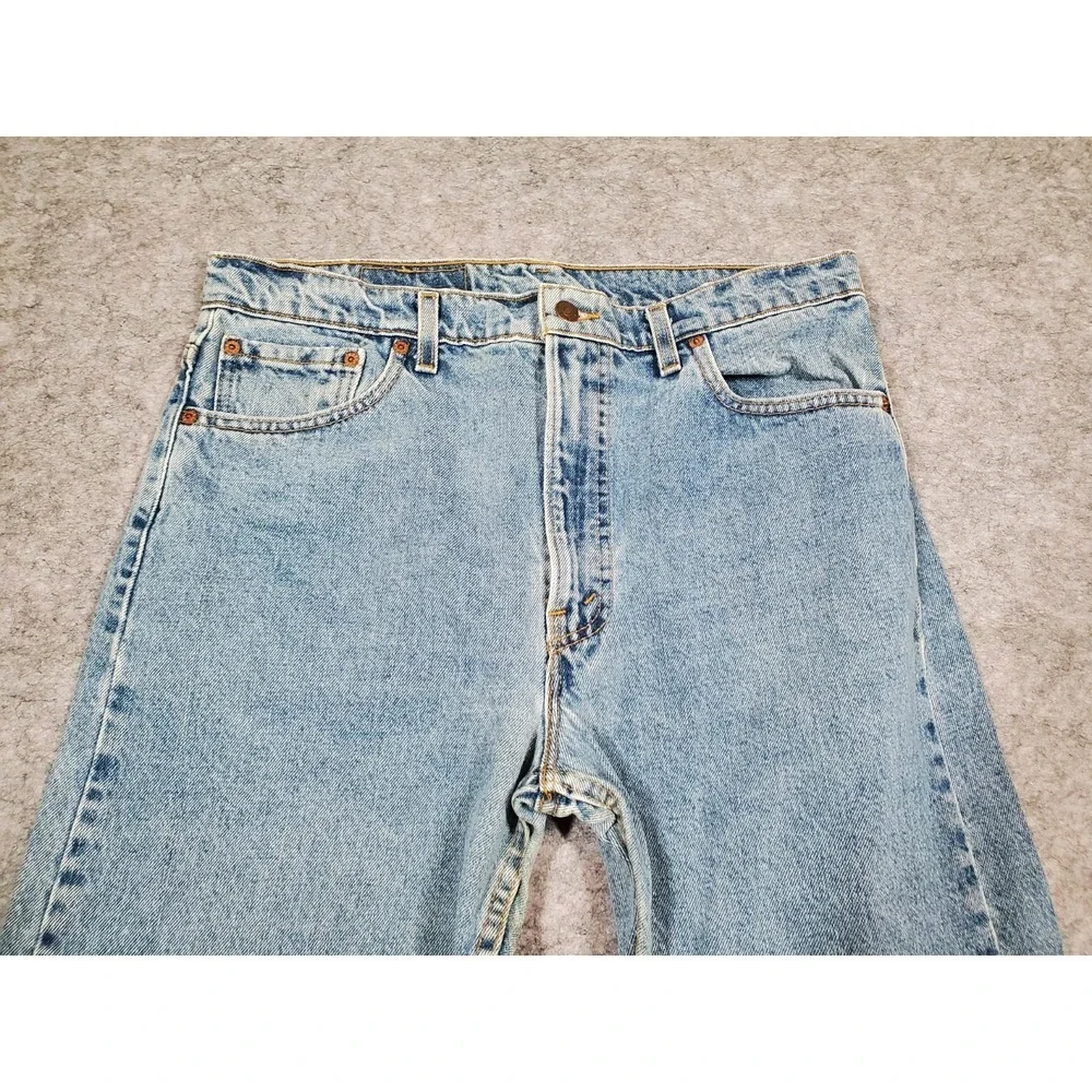 Vintage Levi's 505 Mens Regular Fit Jeans 36x34 Fits 34x33 USA 100% Cotton 90s